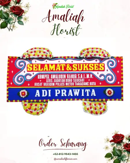 Papan Bunga Ucapan Selamat 23 Ilir